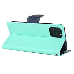 Avis Wewoo Coque Étui à rabat en cuir avec support logements pour cartes et porte-monnaie vert menthe iPhone 11 Pro FANCY DIARY