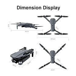 Universal Caméra GPS professionnelle Drone 5G WiFi 4K HD 2 axes Cardan FPV Hélicoptère RC professionnel Quadcopter Dron PK SG906 Pro2 | Hélicoptère RC(Le noir)