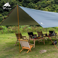 Universal 3F UL GEAR 210T bâche parasol camping extérieur hamac pluie volant plage soleil refuge.(Vert)