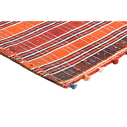 Avis Vidal Tapis de laine 217x150 orange Jajim