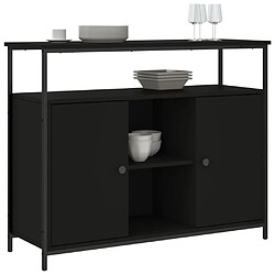 Avis Maison Chic Buffet,Meuble de Rangement,commode pour salon,Cuisine noir 100x35x80 cm bois d'ingénierie -MN20990