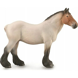 Collecta Chevaux (1:20 XL): Jument DE Trait HOLLANDAISE ROAN Dutch 16x12.7cm