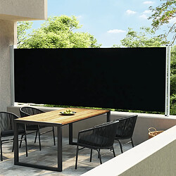 vidaXL Auvent latéral rétractable de patio 160x600 cm Noir