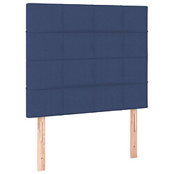 Maison Chic Lot de 2 Têtes de lit design Bleu pour chambre - Décoration de lit 80x5x78/88 cm Tissu -MN46761