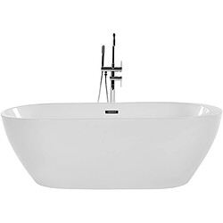 Beliani Baignoire îlot blanche 170 x 80 cm NEVIS