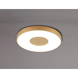 Inspired Coin Rond Plafond 80W LED Avec Télécommande 2700K-5000K, 3900lm, Or, 3 ans de Garantie