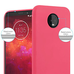 Cadorabo Coque Motorola MOTO Z3 PLAY Etui en Rouge pas cher