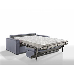 Inside 75 Canapé convertible 3-4 places EXCELLENCE 160 cm sommier lattes matelas MEMORY 18 cm inclus velours bleu cobalt