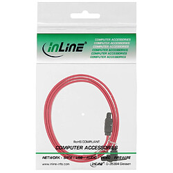 Avis Câble InLine® SATA 6Gb / s avec loquets coudés 0,75 m