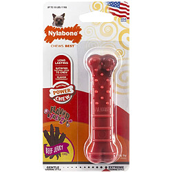 nylabone Jouet À Mcher Résistant Texturisé nylabone Dura, Arôme Charqui De B?uf - Jouet À Mcher Pour Chiens À Mchouillage Extrême - Petit - Pour Les Chiens Pesant Jusqu'à 11kg Pour Chien Taille XS