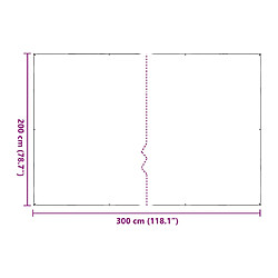 Acheter vidaXL Bâche transparente avec œillets 2x3 m PVC