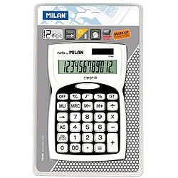 Calculatrice Milan Noir Blanc (15,2 x 10 x 3,7 cm)