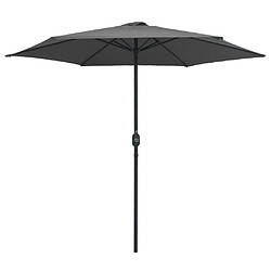 ComfortXL Parasol D'extérieur Et Mât En Aluminium 270x246 Cm Anthracite