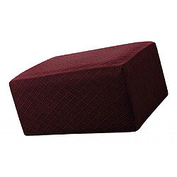 Acheter Pouf De Rangement Tabouret Couverture Tabouret Stretch Grille Housse Vin Rouge