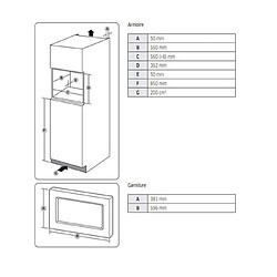 Micro-ondes solo encastrable 20l 850w inox - ms20a7013at - SAMSUNG pas cher