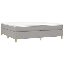 Avis Sommier à lattes,Cadre à lattes de lit pour Adulte Gris clair 200x200 cm Tissu -MN32658