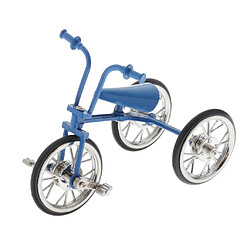 2pcs 1:10 Miniature Simulation Moulé Sous Pression Tricycle Vélo Modèle Vélo Jouet Accessoire