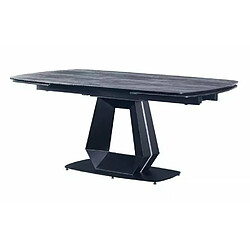 Avis Inside 75 Table de repas extensible DIAMOND - 180 x 100 cm plateau céramique finition Anthracite