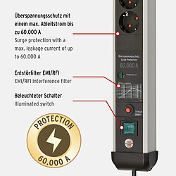 Avis Brennenstuhl Premium-Protect-Line Steckdosenleiste 8-fach 3m grau/schwarz