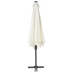 Acheter vidaXL Parasol d'extérieur avec poteau en acier 300 cm Sable