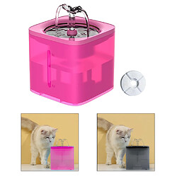 Acheter Distributeur De Fontaine D'eau D'automobile électrique De Petit Chat 2L Pour Chien Rose