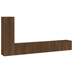 vidaXL Ensemble de meubles TV 3 pcs Chêne marron Bois d'ingénierie