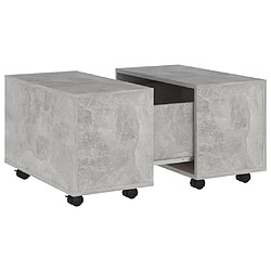 Maison Chic Table basse,Table Console Table d'appoint, Table pour salon Gris béton 60x60x38 cm Aggloméré -MN99938