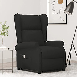 vidaXL Fauteuil Noir Tissu