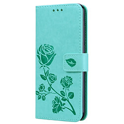 Wewoo Housse Coque Étui en cuir PU à rabat horizontal relief rose pour Huawei P Smart 2019avec support et fentes cartes et portefeuille vert