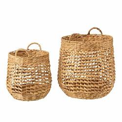 Paris Prix Lot de 2 Paniers Déco Compact 46cm Beige