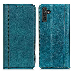 Etui en PU texture litchi, absorption magnétique vert pour votre Samsung Galaxy A13 5G