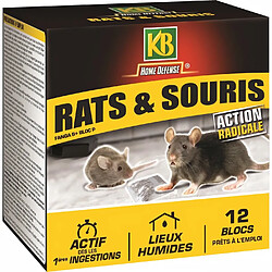 KB Blocs prets a l'emploi anti-rats et souris - 240 g