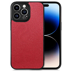 Coque en TPU + PU anti-rayures, découpes précises pour votre iPhone 14 Pro - rouge