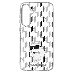 Karl Lagerfeld Coque pour Samsung Galaxy S23 FE Rigide Imprimé Choupette Transparent