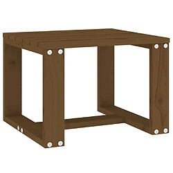 Maison Chic Table d'appoint | Table Basse jardin marron miel 40x38x28,5cm bois massif pin -GKD50542