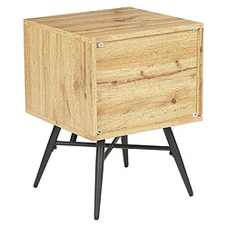 Acheter Beliani Table de chevet Bois clair LUBOCK