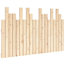 vidaXL Tête de lit murale 127,5x3x80 cm Bois massif de pin