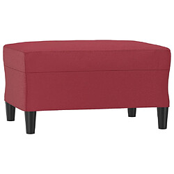 vidaXL Repose-pied Rouge bordeaux 70x55x41 cm Similicuir