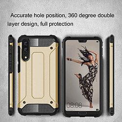 Wewoo Coque renforcée or pour Huawei P20 Full-Rugged TPU + PC Combinaison Couverture Arrière Cas