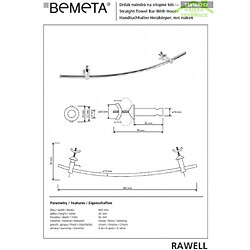 Avis Bemeta - Maison De La Tendance Porte-serviettes réglable pour radiateur RAWELL 60x4x9,5 cm