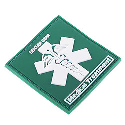 Avis 3d paramedic star de la vie tactique moral pvc caoutchouc patch fixation vert