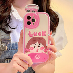 Avis GUPBOO Étui pour iPhone13 Graffiti blush garçons et filles dessin animé miroir de cas de téléphone portable créatif