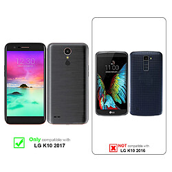 Cadorabo Coque LG K10 2017 Etui en Argent