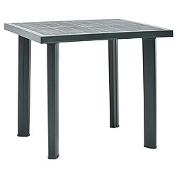 Maison Chic Table de jardin | Table d'extérieur Vert 80x75x72 cm Plastique -GKD13028