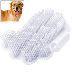 Wewoo Pour Animal de compagnie Chien Cat Toilettage Bain Massage Gant Brosse Peigne Pet