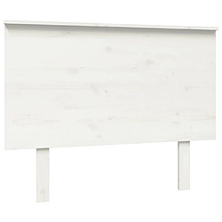 vidaXL Tête de lit Blanc 104x6x82,5 cm Bois massif de pin