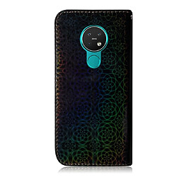 Avis Wewoo Housse Coque Pour Nokia 7.2 solide couleur Coloré Boucle magnétique Etui en cuir PU Flip horizontal avec titulaire et fentes cartes et portefeuille et lanière Noir