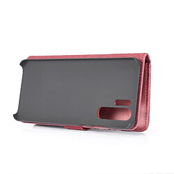 Wewoo Housse Coque Etui en cuir Crazy Horse Texture Flip détachable magnétique pour HuP30 Pro, avec support et fentes pour cartes porte-monnaie (Rouge) pas cher