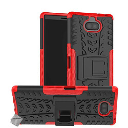 Avis Htdmobiles Coque rigide anti choc pour Sony Xperia 10 Plus + verre trempe - ROUGE