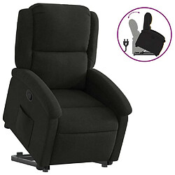 Maison Chic Fauteuil Relax pour salon, Fauteuil inclinable noir tissu -GKD18625